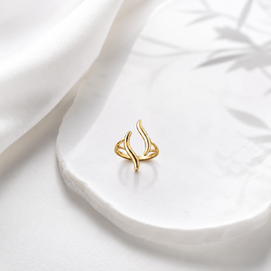 Sculpted Twist Ring