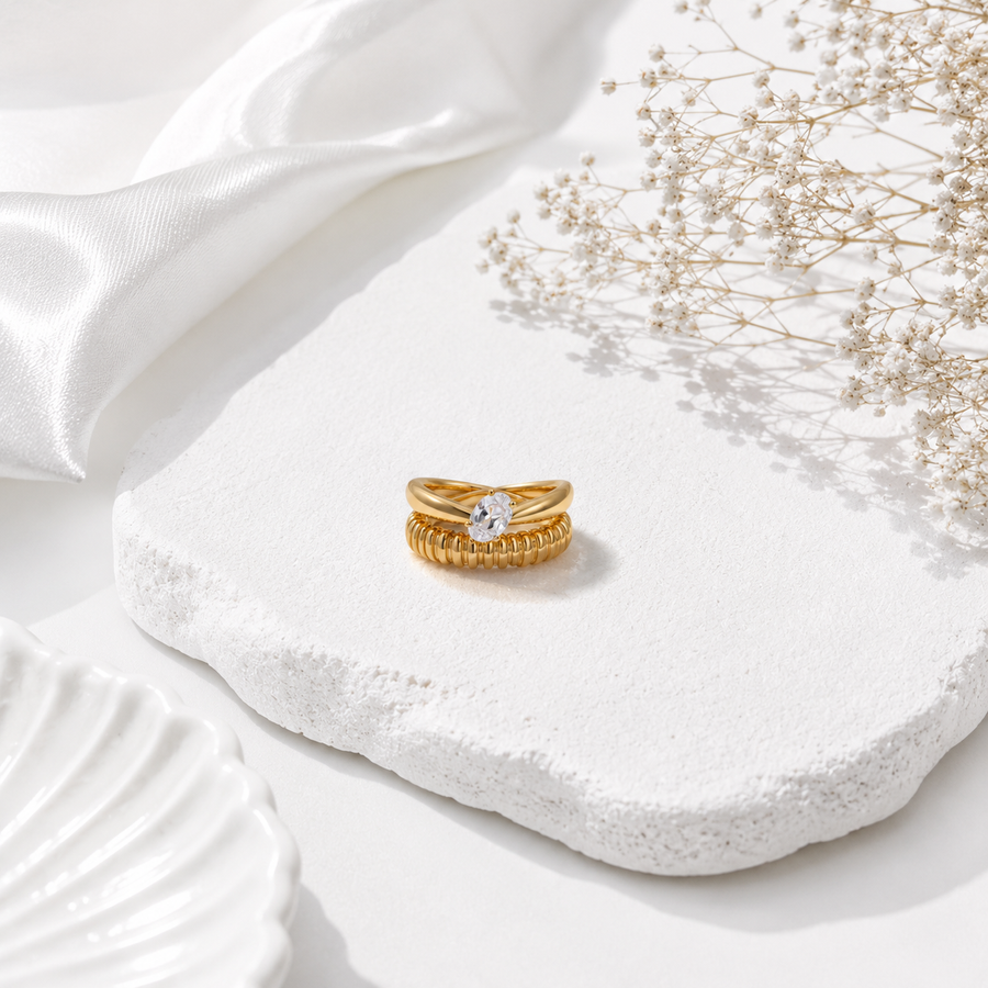 Crystal Wrap Ring